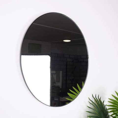 Lustro ścienne czarne okrągłe 55 cm Lustro ścienne czarne okrągłe 55 cm