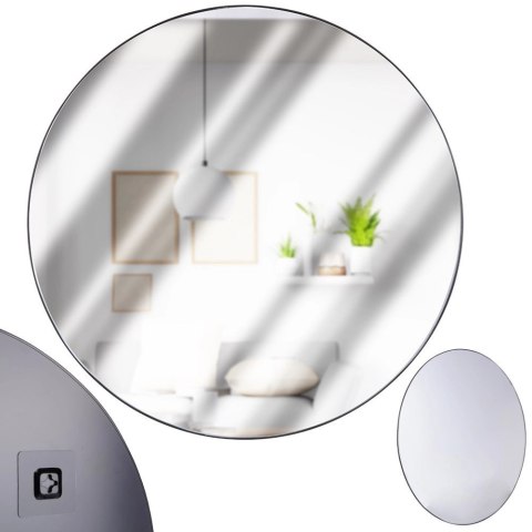 Lustro ścienne czarne okrągłe 55 cm Lustro ścienne czarne okrągłe 55 cm