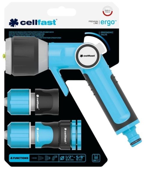 Zestaw ze Zrasz.Pist.Wielof.1/2" ERGO (53-530) Cellfast Zestaw ze Zrasz.Pist.Wielof.1/2" ERGO (53-530) Cellfast