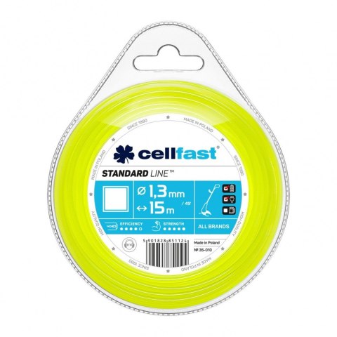 Żyłka do Podkaszarek Kwadrat 2.7mm x 15 mb Żyłka do Podkaszarek Kwadrat 2.7mm x 15 mb