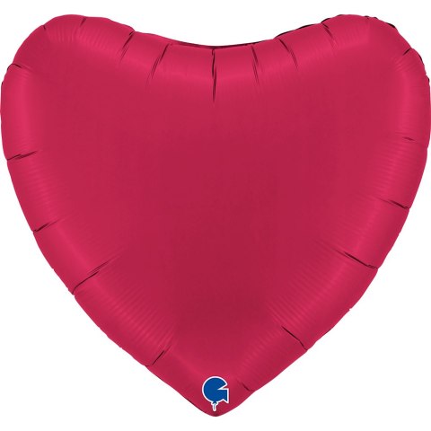 Balon Foliowy Czerwone Serce Satin Cherry 70 cm, Satynowe Grabo Grabo Balon Foliowy Czerwone Serce Satin Cherry 70 cm, Satynowe Grabo Grabo