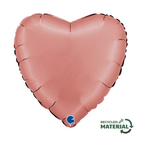 Balon Foliowy Serce Satin Rose Gold, Satynowe, Różowe Złoto, 46 cm, Grabo Grabo Balon Foliowy Serce Satin Rose Gold, Satynowe, Różowe Złoto, 46 cm, Grabo Grabo