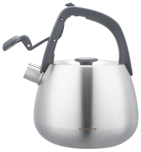 CZAJNIK STALOWY NA GAZ 2.5L INDUKCJA KLAUSBERG KB-7773 SREBRNY SATYNOWY CZAJNIK STALOWY NA GAZ 2.5L INDUKCJA KLAUSBERG KB-7773 SREBRNY SATYNOWY