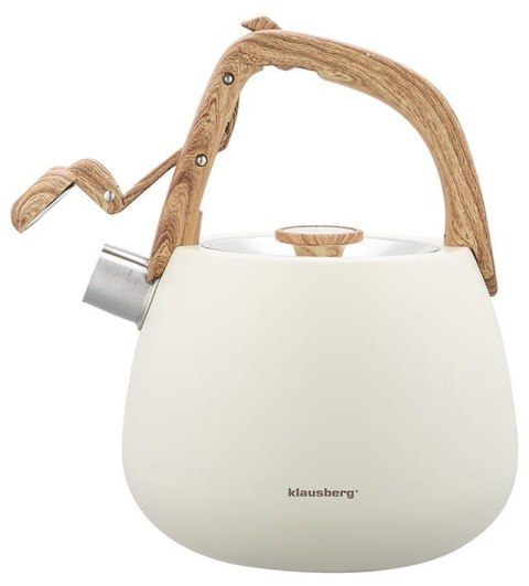 CZAJNIK STALOWY NA GAZ 2.5L INDUKCJA KLAUSBERG KB-7775 KREMOWY MATOWY CZAJNIK STALOWY NA GAZ 2.5L INDUKCJA KLAUSBERG KB-7775 KREMOWY MATOWY