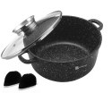 GARNEK Z POWŁOKĄ MARMUROWĄ 3.2L 22cm BRUNBESTE BB-1981