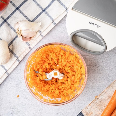ROZDRABNIACZ SIEKACZ KUCHENNY SZNURKOWY 400ML KINGHOFF KH-1881 ROZDRABNIACZ SIEKACZ KUCHENNY SZNURKOWY 400ML KINGHOFF KH-1881