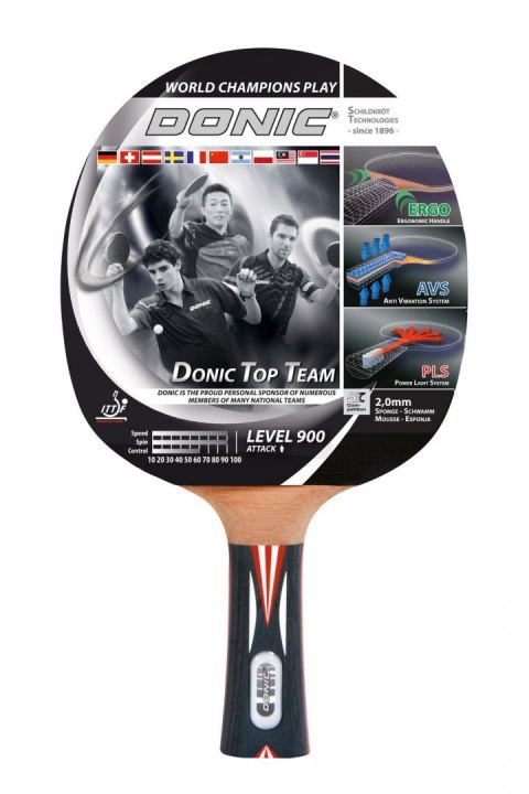 Rakietka do Tenisa Stołowego DONIC TOP TEAM 900 Rakietka do Tenisa Stołowego DONIC TOP TEAM 900