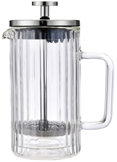 ZAPARZACZ DO KAWY HERBATY SZKLANY 1000ML FRENCH PRESS KLAUSBERG KB-7758 SREBRNY ZAPARZACZ DO KAWY HERBATY SZKLANY 1000ML FRENCH PRESS KLAUSBERG KB-7758 SREBRNY