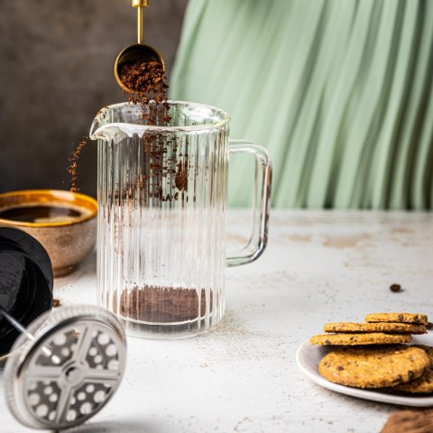 ZAPARZACZ DO KAWY HERBATY SZKLANY 1000ML FRENCH PRESS KLAUSBERG KB-7761 ZŁOTY ZAPARZACZ DO KAWY HERBATY SZKLANY 1000ML FRENCH PRESS KLAUSBERG KB-7761 ZŁOTY