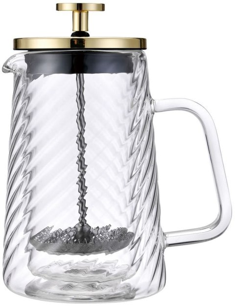 ZAPARZACZ DO KAWY HERBATY SZKLANY 1000ML FRENCH PRESS KLAUSBERG KB-7767 ZŁOTY ZAPARZACZ DO KAWY HERBATY SZKLANY 1000ML FRENCH PRESS KLAUSBERG KB-7767 ZŁOTY