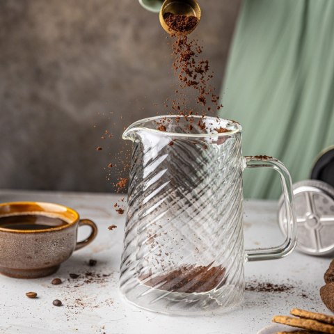 ZAPARZACZ DO KAWY HERBATY SZKLANY 1000ML FRENCH PRESS KLAUSBERG KB-7767 ZŁOTY ZAPARZACZ DO KAWY HERBATY SZKLANY 1000ML FRENCH PRESS KLAUSBERG KB-7767 ZŁOTY