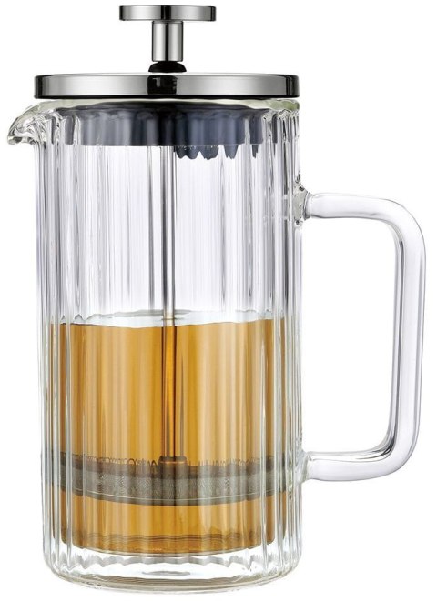 ZAPARZACZ DO KAWY HERBATY SZKLANY 350ML FRENCH PRESS KLAUSBERG KB-7756 SREBRNY ZAPARZACZ DO KAWY HERBATY SZKLANY 350ML FRENCH PRESS KLAUSBERG KB-7756 SREBRNY