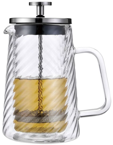 ZAPARZACZ DO KAWY HERBATY SZKLANY 350ML FRENCH PRESS KLAUSBERG KB-7762 SREBRNY ZAPARZACZ DO KAWY HERBATY SZKLANY 350ML FRENCH PRESS KLAUSBERG KB-7762 SREBRNY