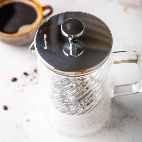ZAPARZACZ DO KAWY HERBATY SZKLANY 350ML FRENCH PRESS KLAUSBERG KB-7762 SREBRNY ZAPARZACZ DO KAWY HERBATY SZKLANY 350ML FRENCH PRESS KLAUSBERG KB-7762 SREBRNY