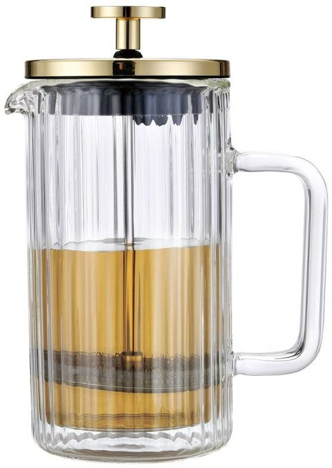 ZAPARZACZ DO KAWY HERBATY SZKLANY 600ML FRENCH PRESS KLAUSBERG KB-7760 ZŁOTY ZAPARZACZ DO KAWY HERBATY SZKLANY 600ML FRENCH PRESS KLAUSBERG KB-7760 ZŁOTY
