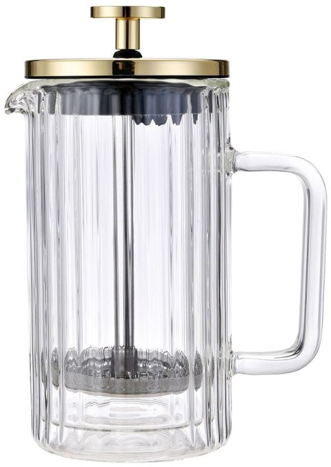 ZAPARZACZ DO KAWY HERBATY SZKLANY 600ML FRENCH PRESS KLAUSBERG KB-7760 ZŁOTY ZAPARZACZ DO KAWY HERBATY SZKLANY 600ML FRENCH PRESS KLAUSBERG KB-7760 ZŁOTY