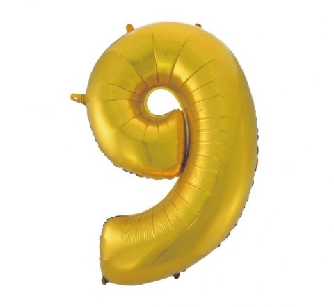 Balon cyfra 9 złota 45'' 92cm | HS-C45ZM9 Balon cyfra 9 złota 45'' 92cm | HS-C45ZM9