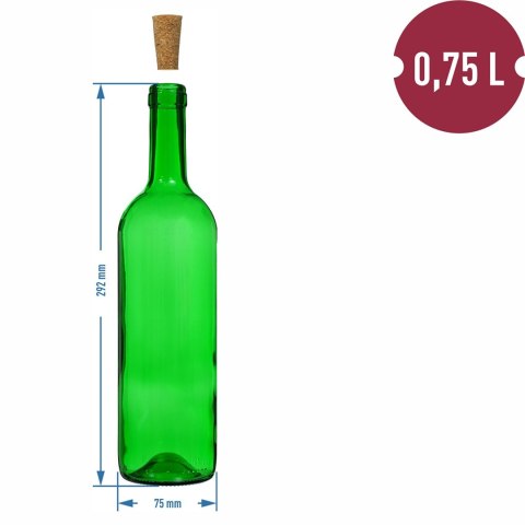 Butelka na wino 8szt. 750ml Butelka na wino 8szt. 750ml