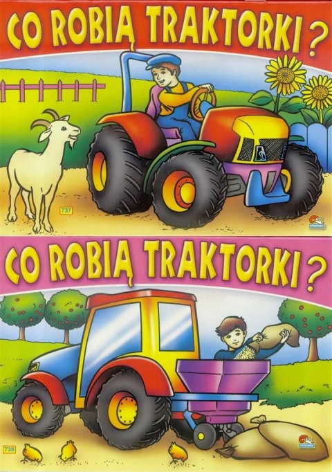 Książeczka CO ROBIĄ TRAKTORKI Książeczka CO ROBIĄ TRAKTORKI