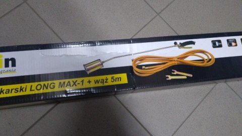 Palnik dekarski LONG MAX-1+WĄŻ 5m K00055 Palnik dekarski LONG MAX-1+WĄŻ 5m K00055