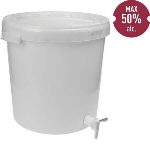 Pojemnik fermentacyjny 30 L z pokrywką i kranem 340432 Pojemnik fermentacyjny 30 L z pokrywką i kranem 340432