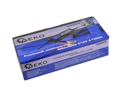 Prostownik elektroniczny-ładowarka 6/12V 4-12Ah G80008 Prostownik elektroniczny-ładowarka 6/12V 4-12Ah G80008