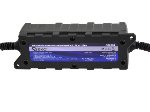 Prostownik elektroniczny-ładowarka 6/12V 4-12Ah G80008 Prostownik elektroniczny-ładowarka 6/12V 4-12Ah G80008