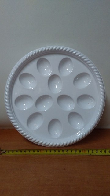 Talerz do jajek TACA OKRĄGŁA na jajka 26,5cm Talerz do jajek TACA OKRĄGŁA na jajka 26,5cm