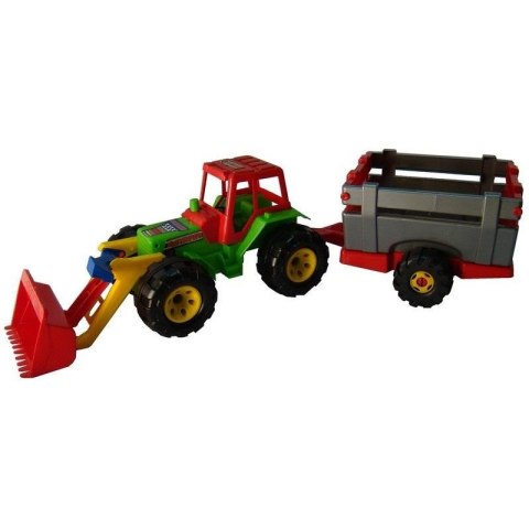 Traktor z przyczepą LAZAR SPYCHACZ Traktor z przyczepą LAZAR SPYCHACZ