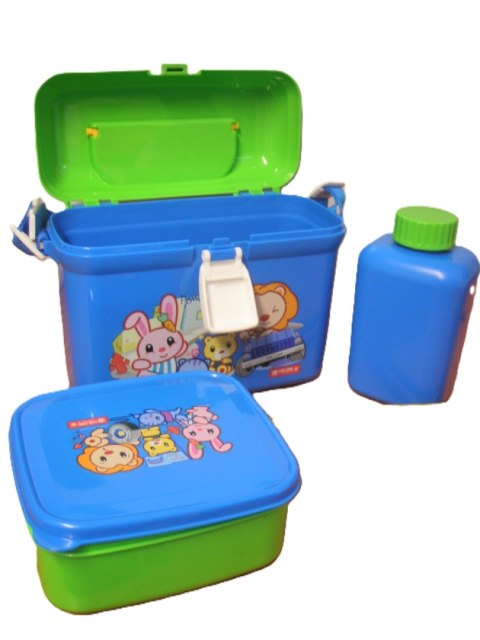 Zestaw piknikowy lunch box dziecięcy + bidon Zestaw piknikowy lunch box dziecięcy + bidon