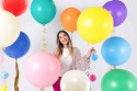 Balon lateksowy Gigant, Kremowy, Pastel Light Cream, 60cm, 1szt Partydeco