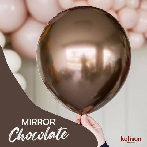 Balony lateksowe Kalisan Mirror Chocolate, 30 cm, 50 szt. Kalisan Balony lateksowe Kalisan Mirror Chocolate, 30 cm, 50 szt. Kalisan