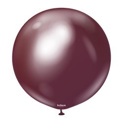 Balony lateksowe Mirror Burgundy, 45 cm, 1 szt. Kalisan