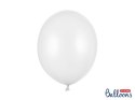 Balony lateksowe Strong, Białe, Metallic Pure White, 30cm, 100 szt. Partydeco