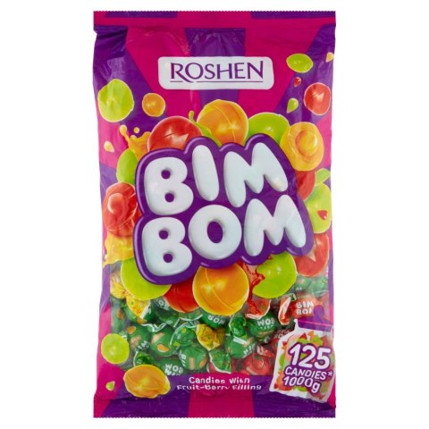Cukierki owocowe karmelki nadziewane Roshen Bim-Bom 1 kg Cukierki owocowe karmelki nadziewane Roshen Bim-Bom 1 kg