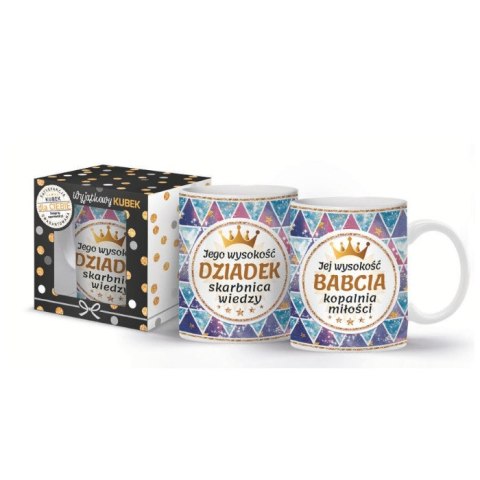 Kubek 300ml Jego wysokość Dziadek skarbnica wiedzy | 3309-BD2D Kubek 300ml Jego wysokość Dziadek skarbnica wiedzy | 3309-BD2D