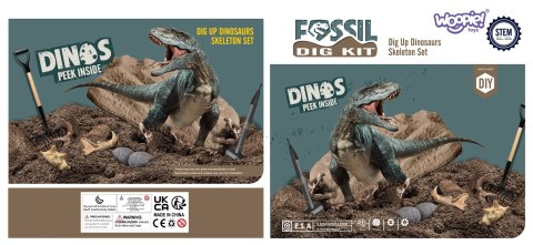 WOOPIE Wykopalisko 6w1 Dinozaur Szkielet Mały Archeolog 6 szt. WOOPIE Wykopalisko 6w1 Dinozaur Szkielet Mały Archeolog 6 szt.
