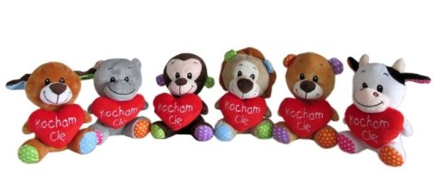 Zwierzęta z sercem Kocham Cię 15cm | Z2426 Zwierzęta z sercem Kocham Cię 15cm | Z2426