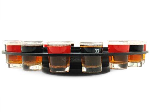 Alkoholowa gra ruletka imprezowa+kieliszki 16szt 18029 Alkoholowa gra ruletka imprezowa+kieliszki 16szt 18029