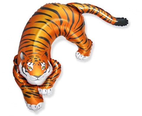Balon Foliowy Dziki Tygrys, 108cm Flexmetal Balon Foliowy Dziki Tygrys, 108cm Flexmetal