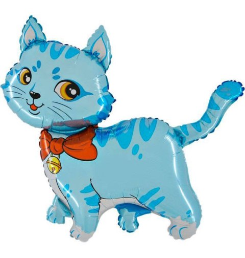 Balon Foliowy niebieski kotek 86cm Grabo Balon Foliowy niebieski kotek 86cm Grabo