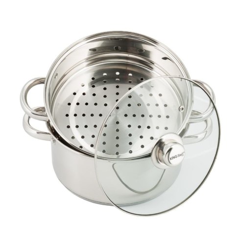 GARNKI DO GOTOWANIA NA PARZE 2.5L 18CM 3 EL. KiNGHOFF KH-3315 GARNKI DO GOTOWANIA NA PARZE 2.5L 18CM 3 EL. KiNGHOFF KH-3315