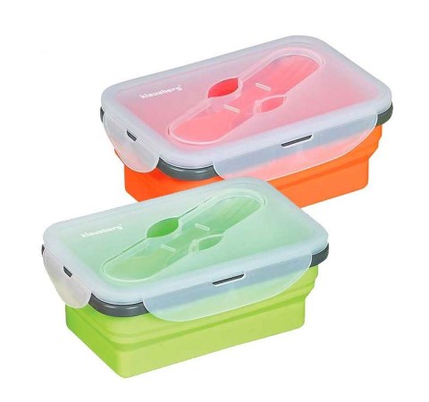 POJEMNIK LUNCHBOX SILIKONOWY 400ml 1-KOMOROWY KLAUSBERG KB-7021 POJEMNIK LUNCHBOX SILIKONOWY 400ml 1-KOMOROWY KLAUSBERG KB-7021