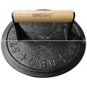PRASKA ŻELIWNA DO MIĘSA BURGERÓW 22 CM KINGHOFF KH-1760