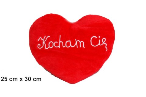 Serce pluszowe 25 x 30cm KOCHAM CIĘ Serce pluszowe 25 x 30cm KOCHAM CIĘ