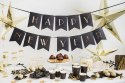 Tasiemka satynowa, wstążka czarna 6mm/25m Partydeco