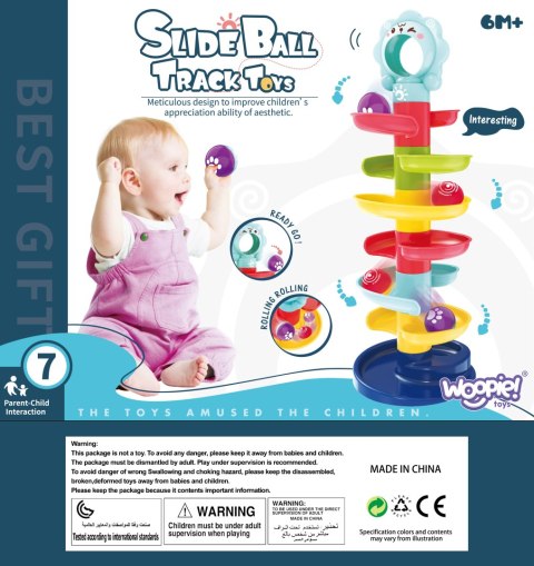 WOOPIE BABY Kulodrom Tor Kulkowy Zestaw Spirala + 2 Kulki WOOPIE BABY Kulodrom Tor Kulkowy Zestaw Spirala + 2 Kulki
