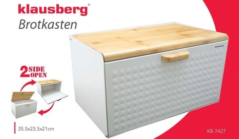 CHLEBAK STALOWO-DREWNIANY DWUSTRONNY KLAUSBERG KB-7427 CHLEBAK STALOWO-DREWNIANY DWUSTRONNY KLAUSBERG KB-7427