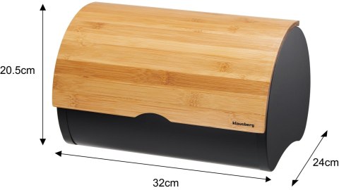 CHLEBAK STALOWY 32CM POJEMNIK NA CHLEB PIECZYWO KLAUSBERG KB-7711 CHLEBAK STALOWY 32CM POJEMNIK NA CHLEB PIECZYWO KLAUSBERG KB-7711