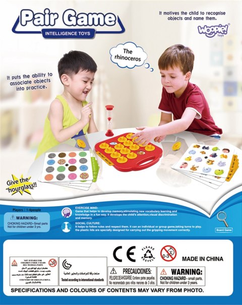 Gra Logiczna WOOPIE Memory Połącz w Pary na Czas 3+ Gra Logiczna WOOPIE Memory Połącz w Pary na Czas 3+